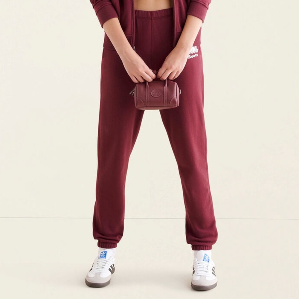 Dark Burgundy Roots Athletic Joggers - Picture 1 of 3